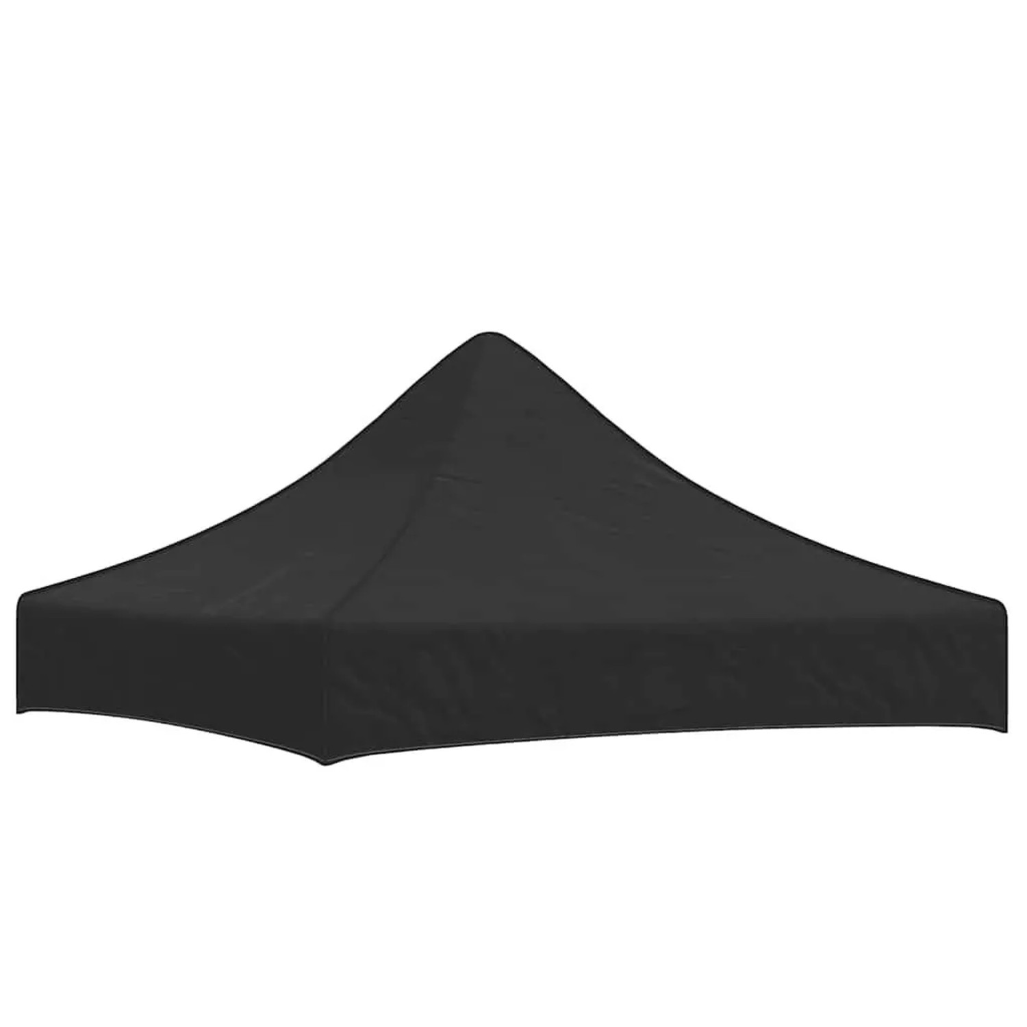 vidaXL Partyzelt-Dach 2x2 m Schwarz 270 g/m² 315347