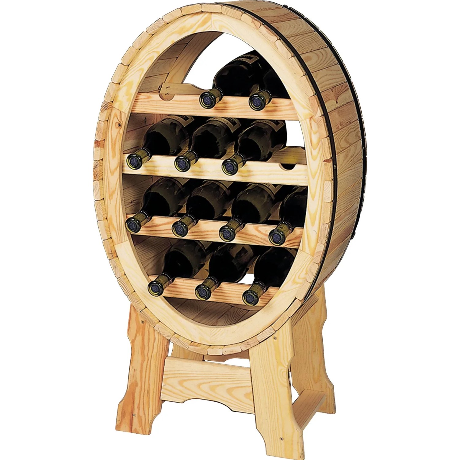 Promadino Weinregal Winzertraum Natur 14 Flaschen 900 mm
