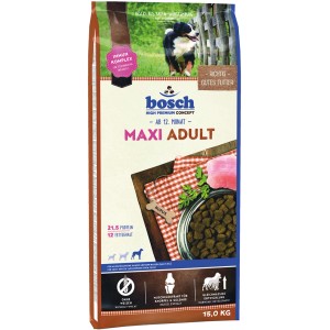 Bosch Adult Maxi Hundefutter, 15kg Sack für große, ausgewachsene Hunde.