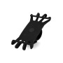 Schwarze Fischer Smartphonehalterung aus Silikon mit 360° Drehfunktion für Fahrräder.