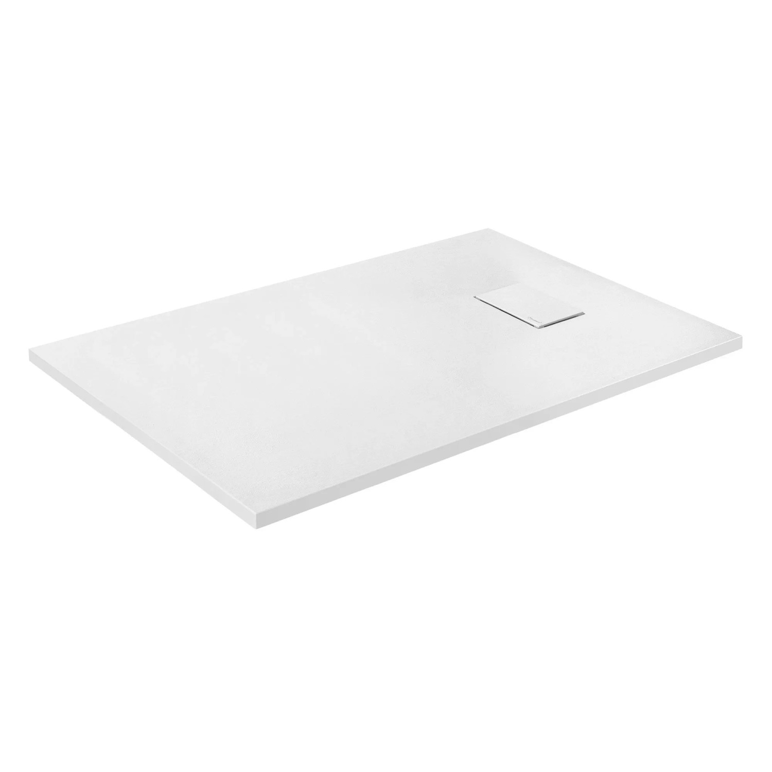 LuxeBath Duschwanne 120x80 cm Weiß aus SMC Höhe 30 mm Schiefer-Optik günstig online kaufen