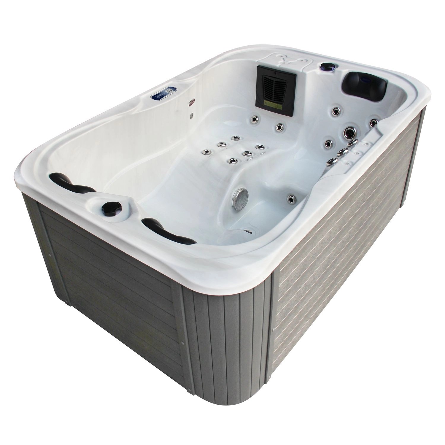 Tronitechnik Outdoor Whirlpool 2 Personen - 46 Düsen, Balboa Steuerung, Winterfest