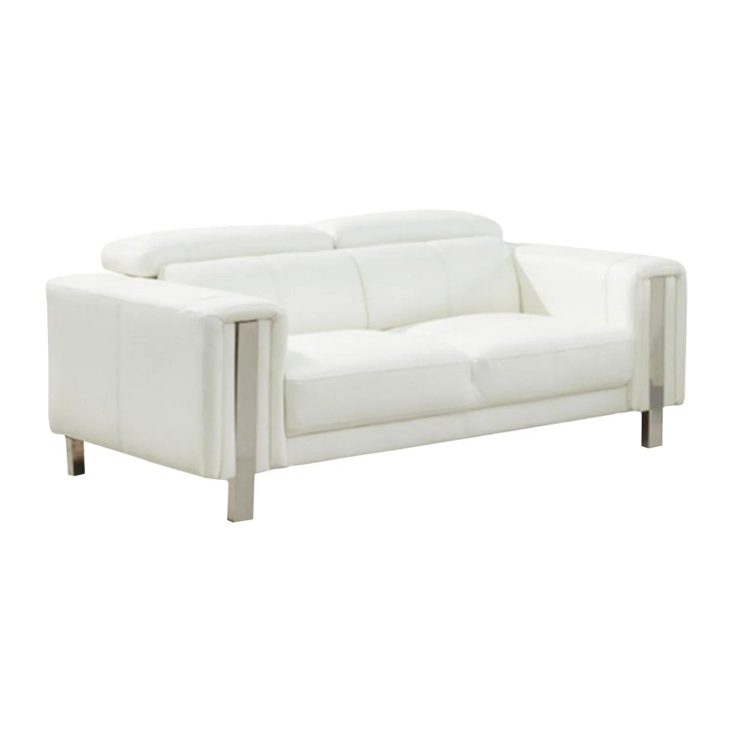 Vente-unique Sofa Ohne Schlafmöglichkeit Maroua Weiß 170 cm