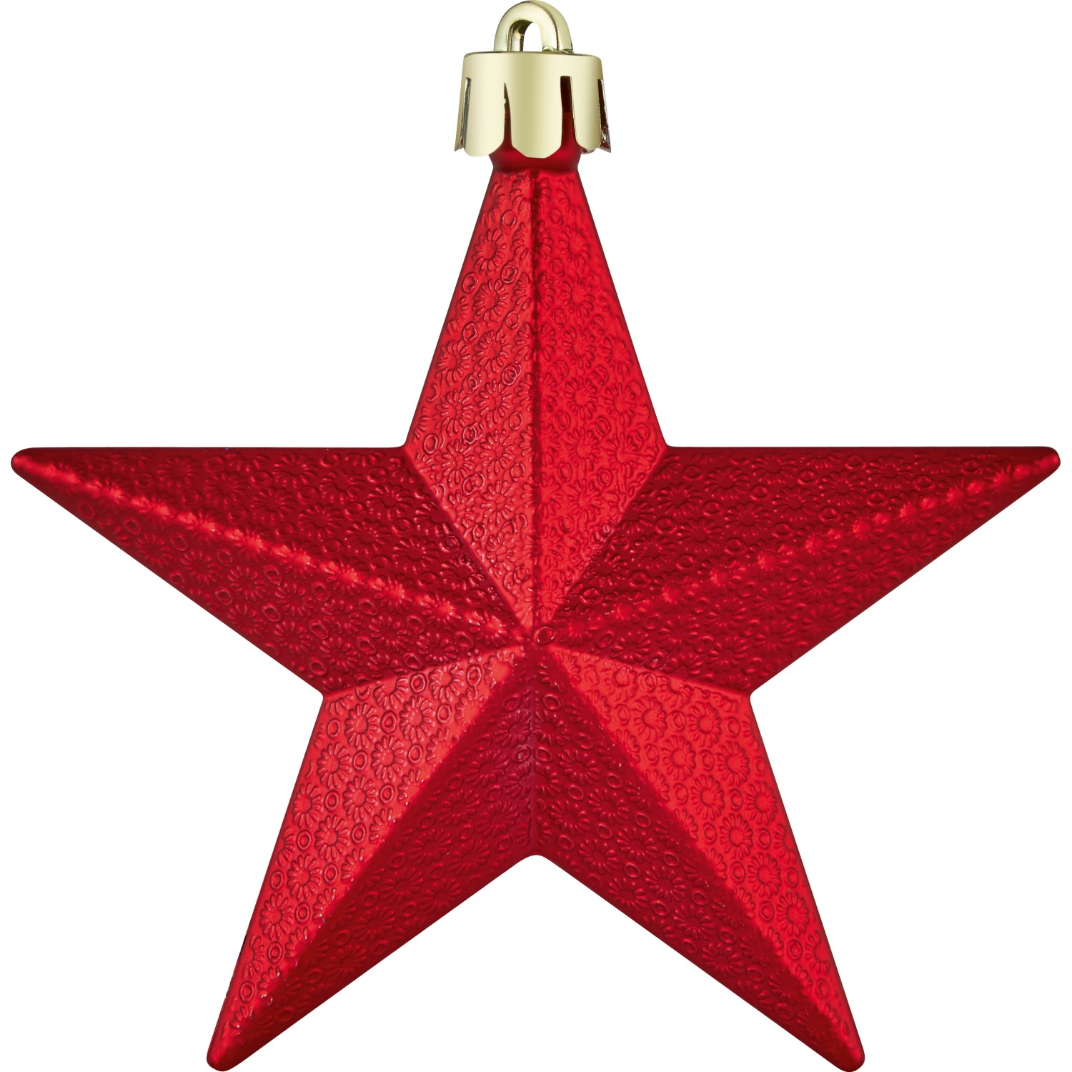 Weihnachts-Deko Stern Rot 3 Stück