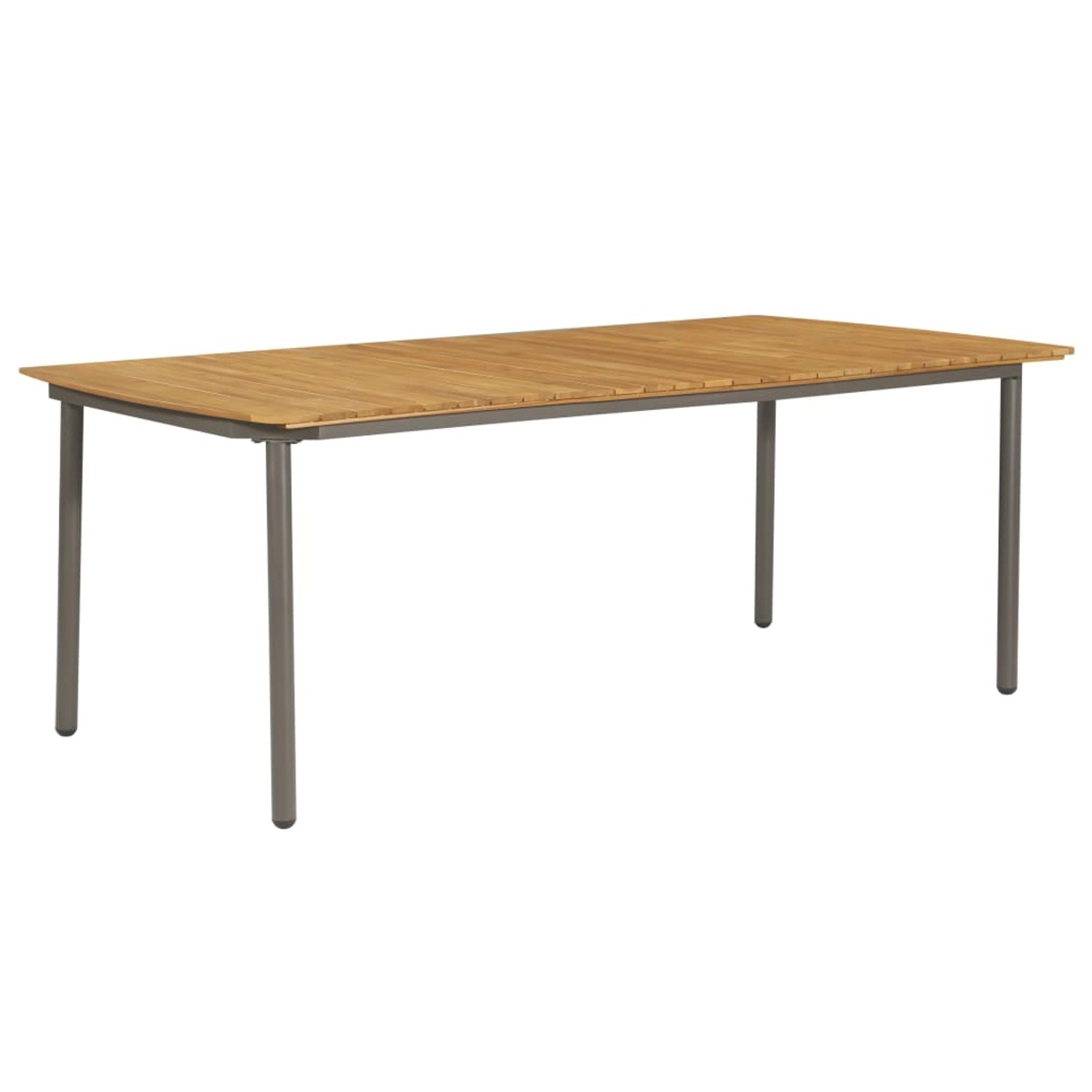 vidaXL Gartentisch 200x100x72 cm Massivholz Akazie und Stahl 47297 günstig online kaufen
