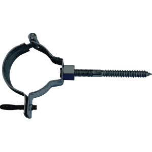 Fallrohrschelle NW 60, anthrazit (RAL 7016) zur Befestigung von Metall-Dachrinnen Fallrohren.