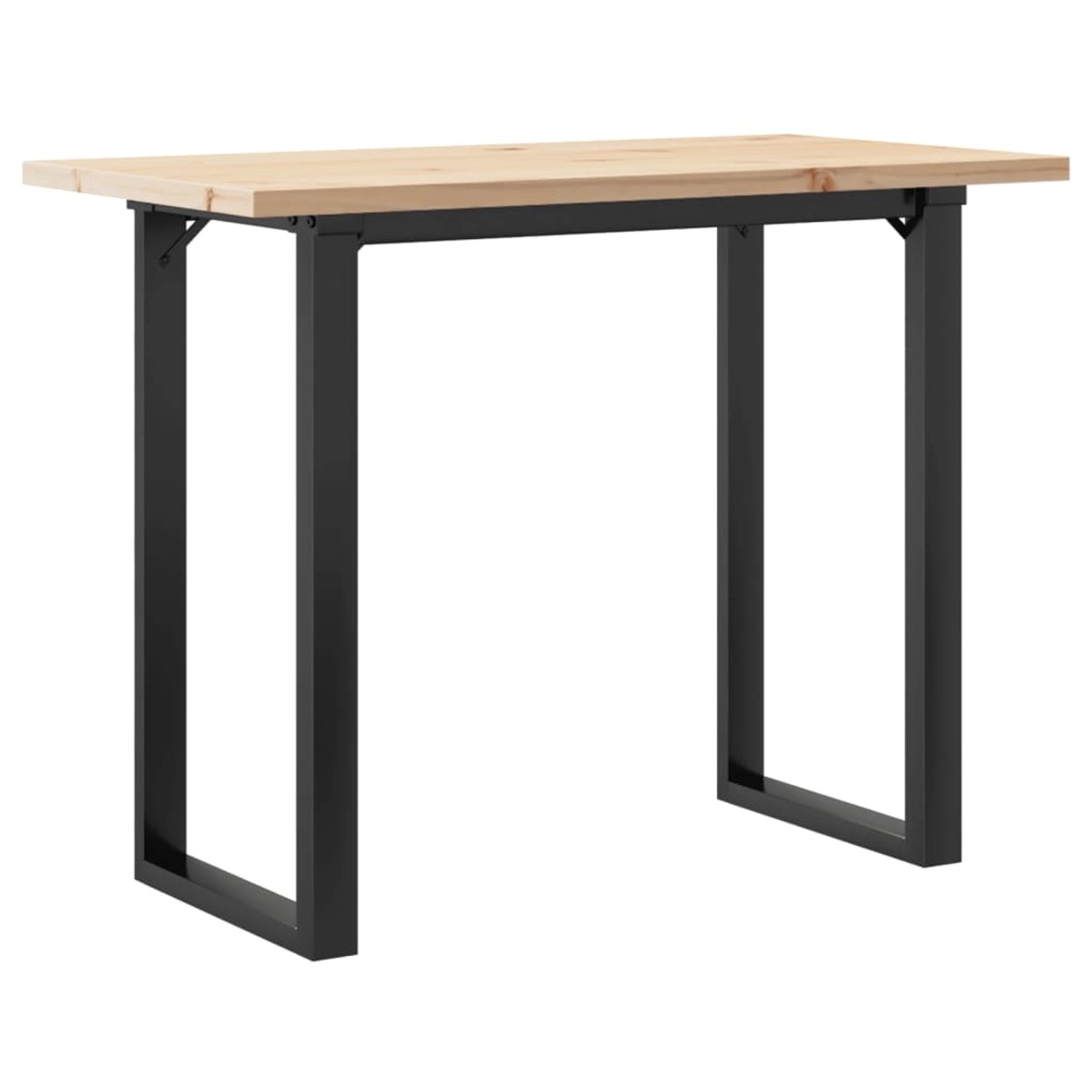 vidaXL Esstisch O-Gestell 100x50x75,5 cm Massivholz Kiefer & Gusseisen günstig online kaufen