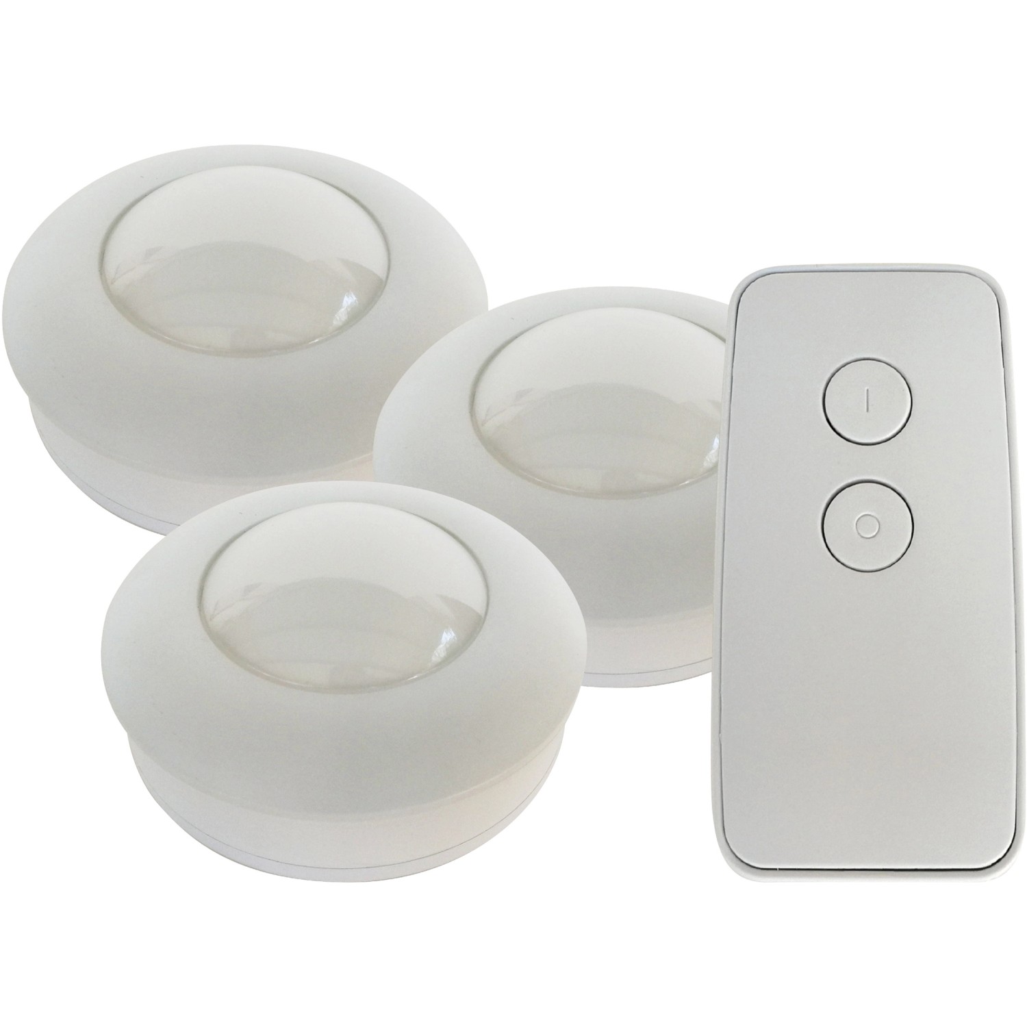 Müller-Licht LED-Unterbauleuchte Alio, 3er Set mit Fernbedienung, warmweiß.