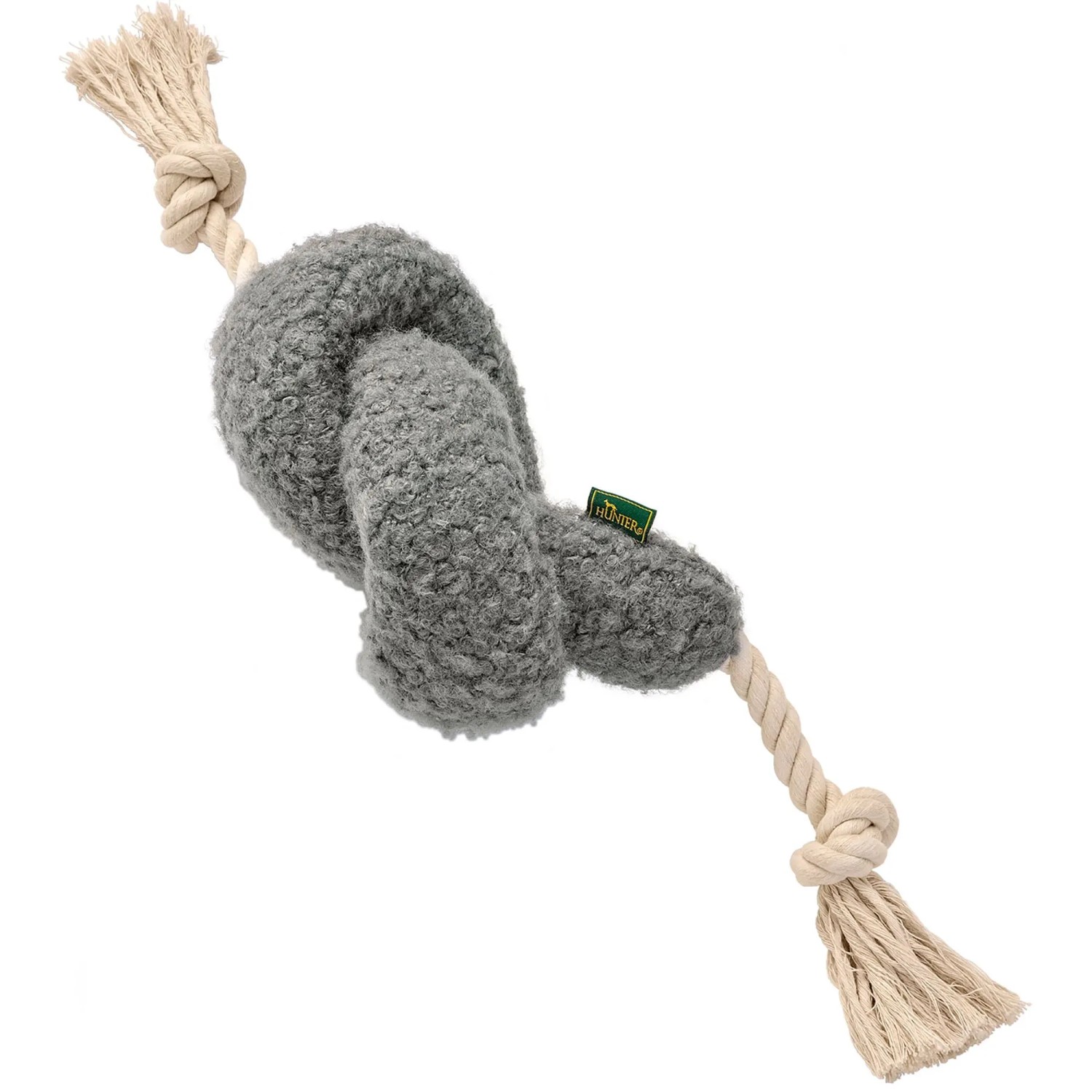 HUNTER-Seilspielzeug Madrid Plüsch-Tau 100 cm Grau