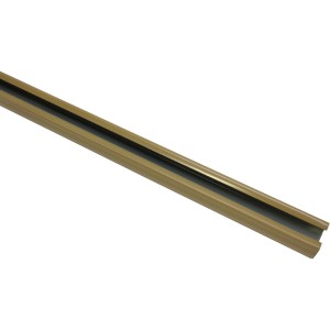 Gardinia U-Laufschiene, beige, 190 cm, für Stilgarnituren. Zubehör für Fensterdekoration.