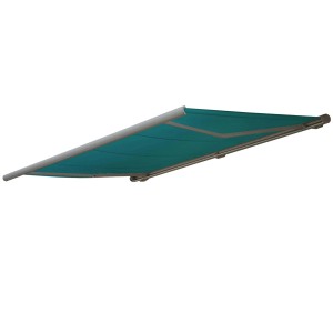 Ersatzbezug in Blau-Grün für MCW Markise H122 aus Polyester. Sonnenschutz für Terrasse und Balkon.