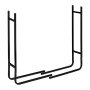 Relaxdays Kaminholzregal Stahl Schwarz 91 cm x 123 cm x 19,5 cm 3,9 kg