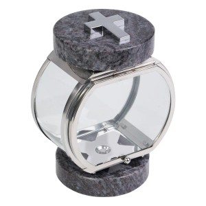 KOKA Grablampe Rund Edelstahl Granit Orion Kreuz