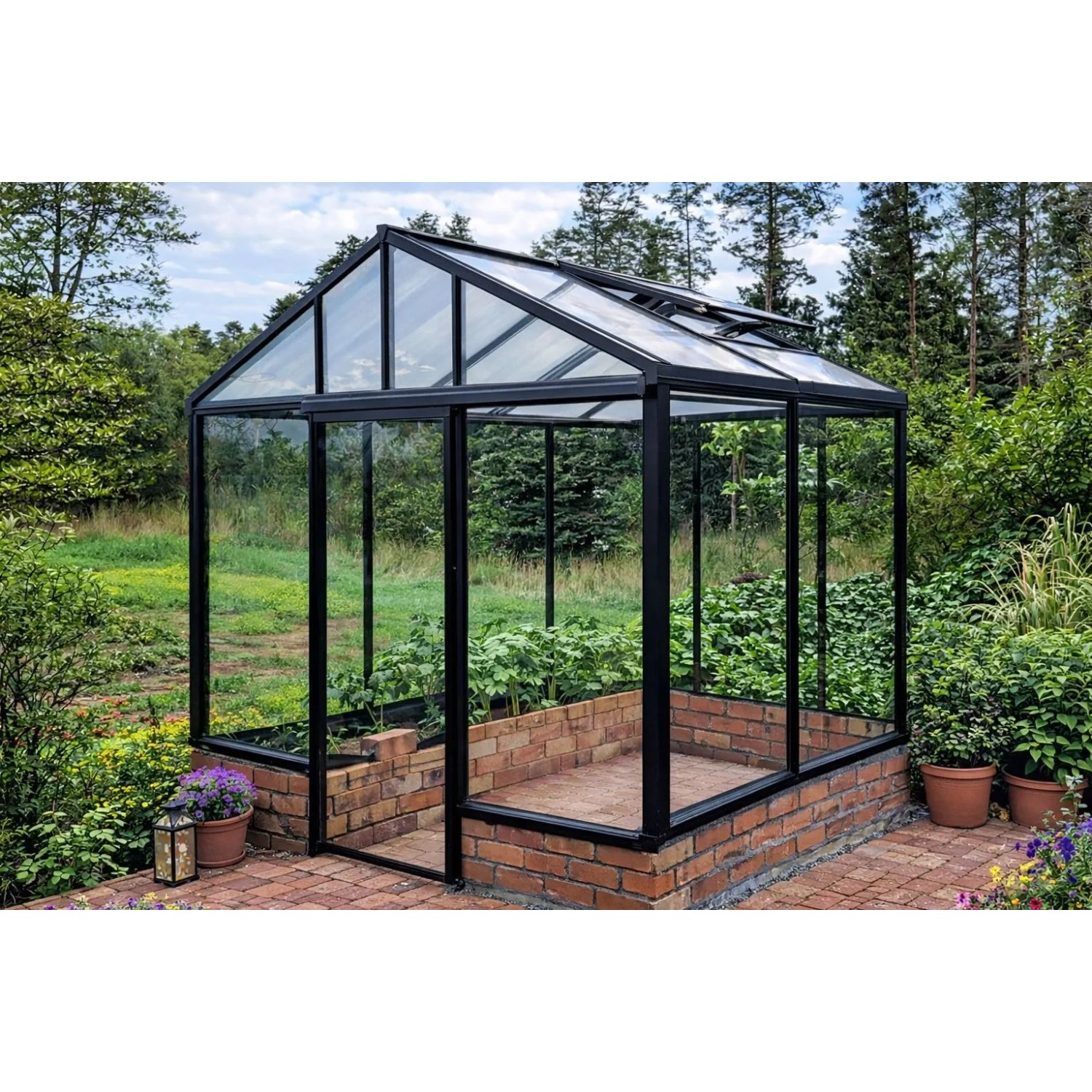 Bloomcabin Premium-Qualität Gewächshaus für die Wandbasis GHWM1