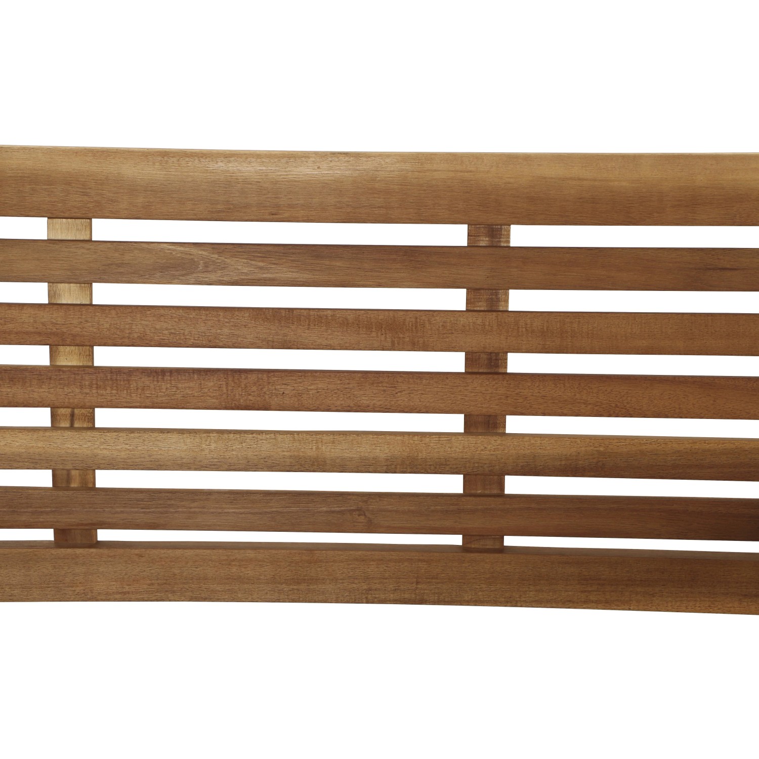 Detailansicht der Siena Garden Klappbank Lovera, 2-Sitzer aus FSC® Akazienholz.
