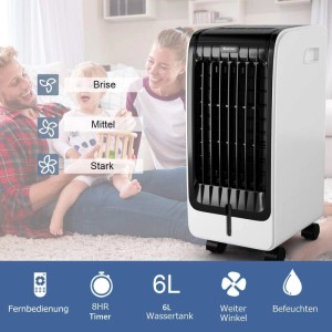 Costway 3 In 1 Mobile Klimaanlage Luftkühler Ventilator Luftreiniger Luftbefeuchter Klimagerät