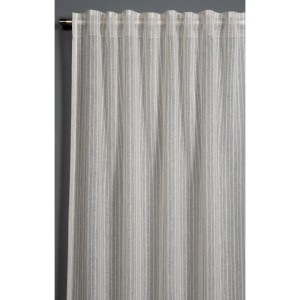 Beiger Bennetti Schal mit Gardinenband, 140x245 cm, für Gardinenstangen.