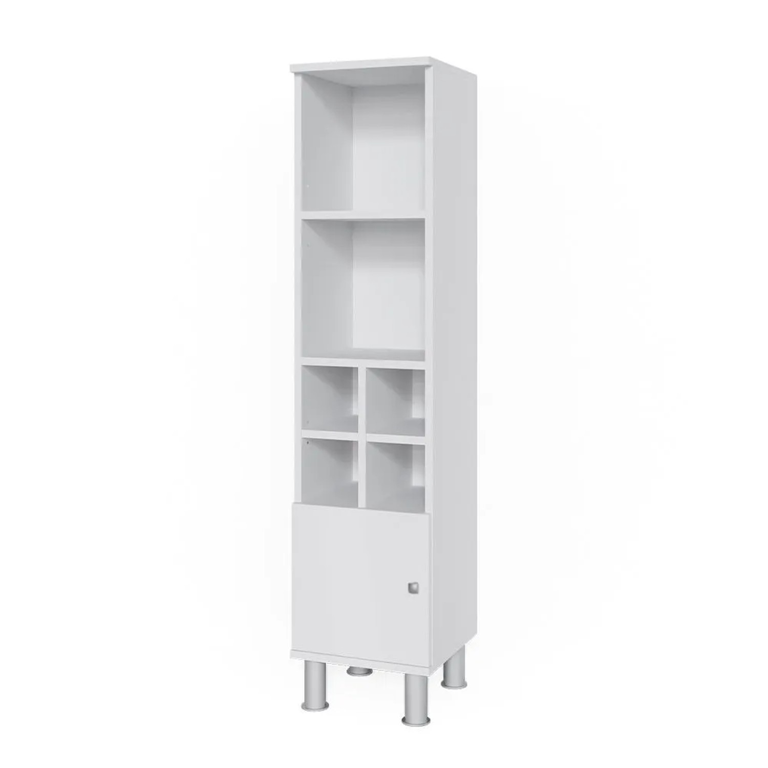 Vicco Midischrank Fynn Weiß 30 x 131 kleine Tür