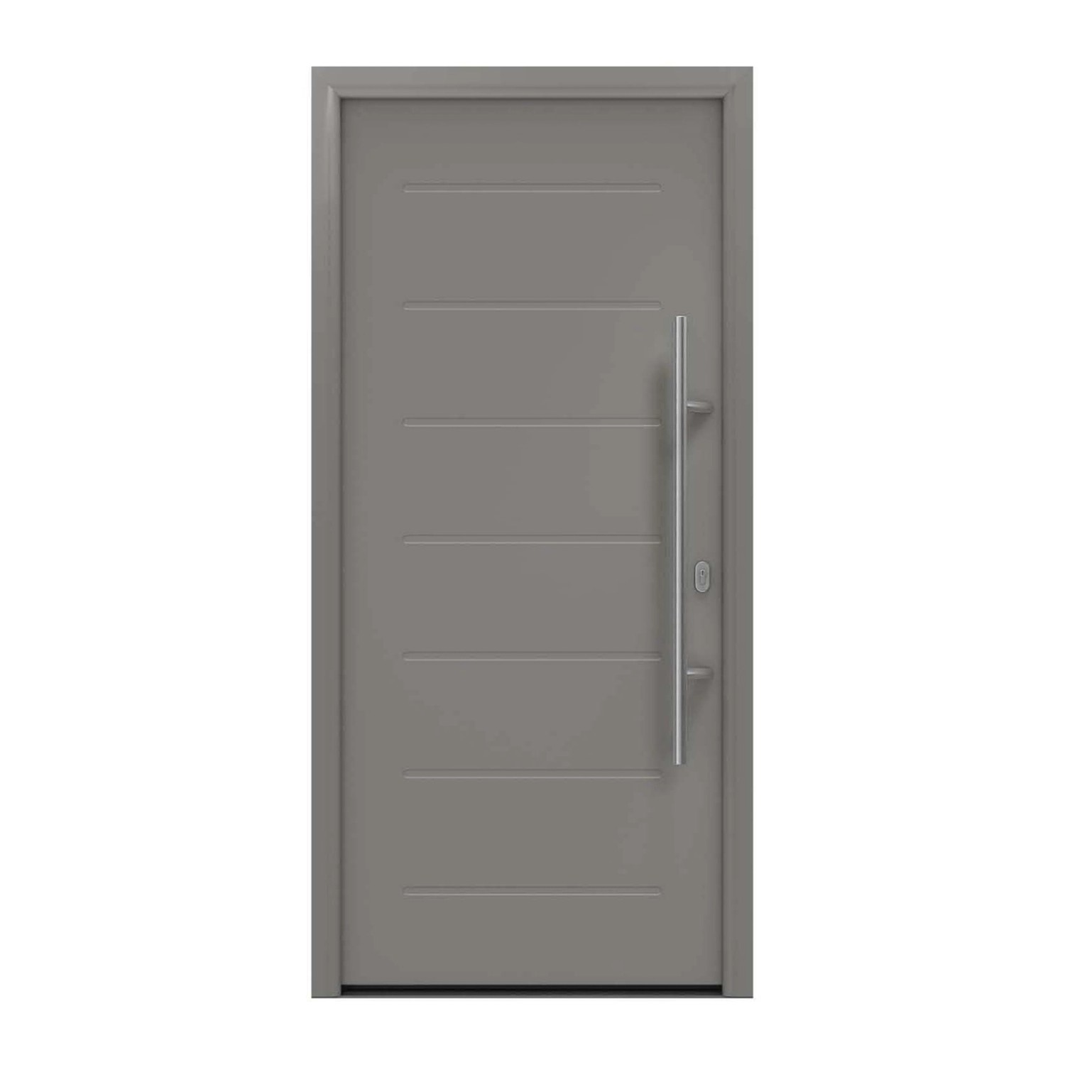 EcoStar Haustür Isopro IP 015 Graualuminium 110 cm x 210 cm DIN R günstig online kaufen