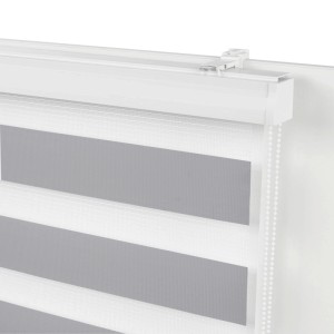 Premium Living Doppelrollo Thomas in Grau ca. 80x160cm
