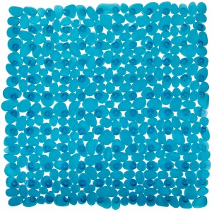 Wenko Duscheinlage Paradise, 54x54 cm, petrolfarben, mit Saugnäpfen für sicheren Halt in der Dusche.