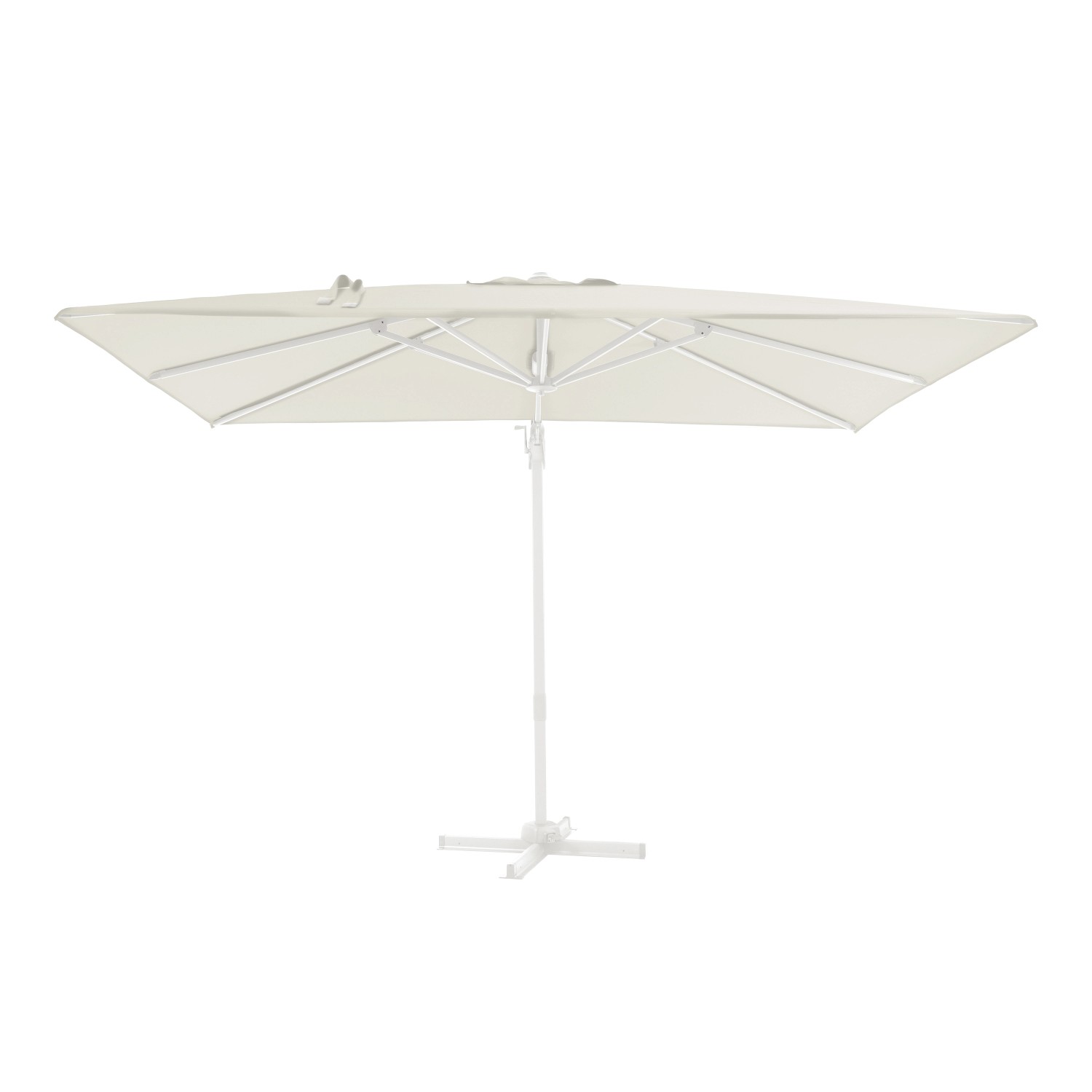 Axi Ampelschirm Milad Premium 200 cm x 300 cm Weiß/Beige kaufen bei OBI