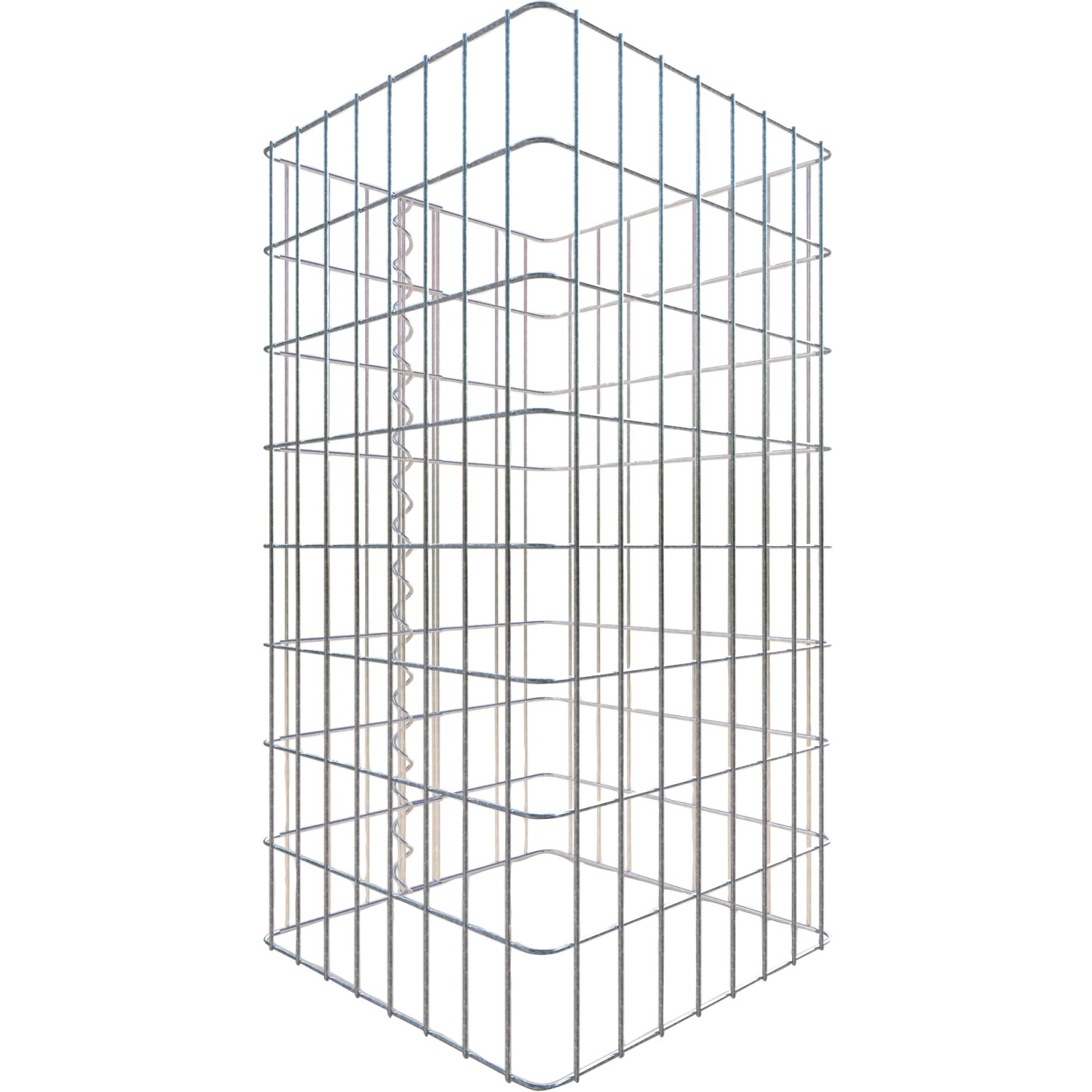 Gabiona Gabionen-Säule eckig 80 x 42 x 42 cm Maschenw 5 x 10 cm