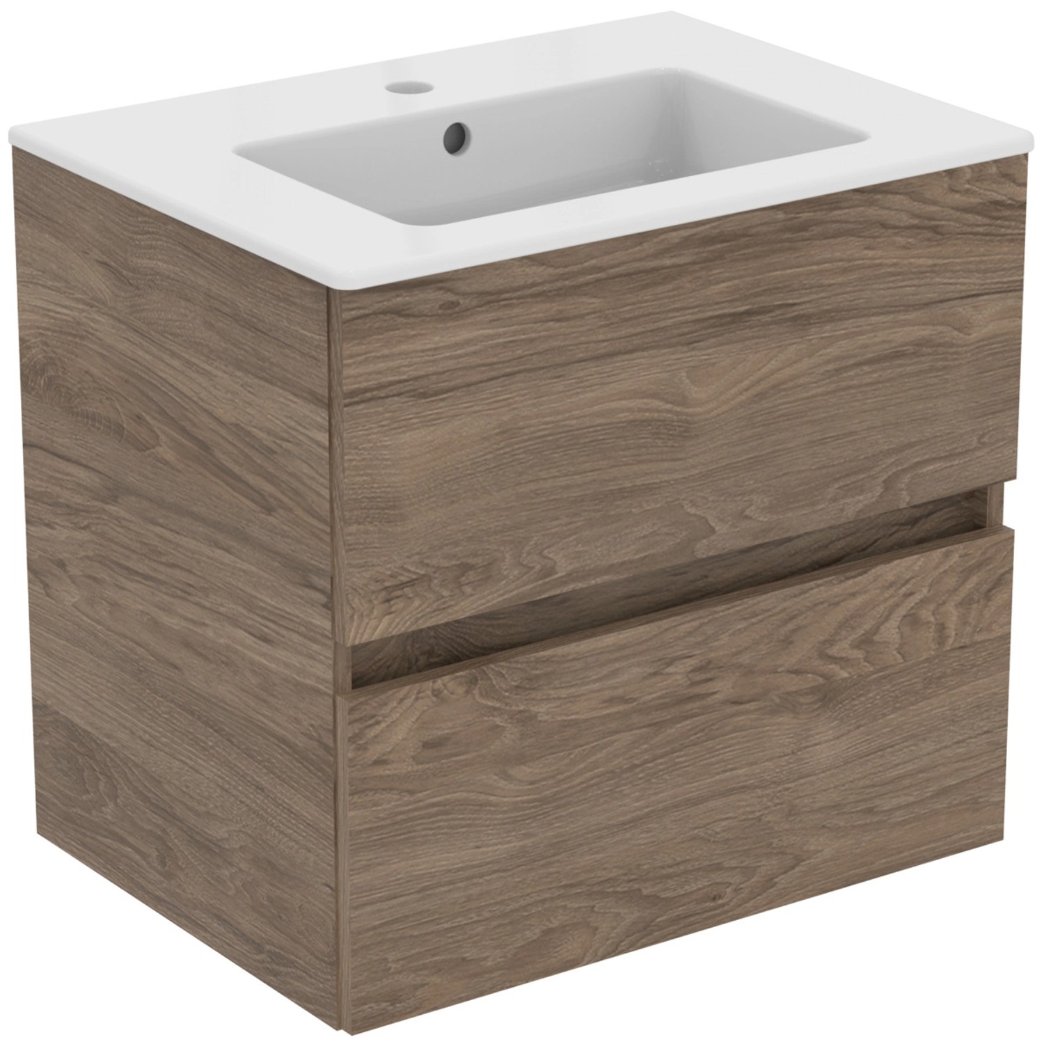 Ideal Standard Möbelpaket Eurovit+ Unterschrank und Waschtisch 61 cm Nussba günstig online kaufen