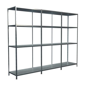 Schulte Steckregal Grund- und Anbauregale, 180x300x50 cm, verzinkt, mit 12 Böden.