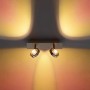 OBI LED Spot Rotello, 2-flammig, Nickel-Matt, mit warmweißem Licht für Akzentbeleuchtung.