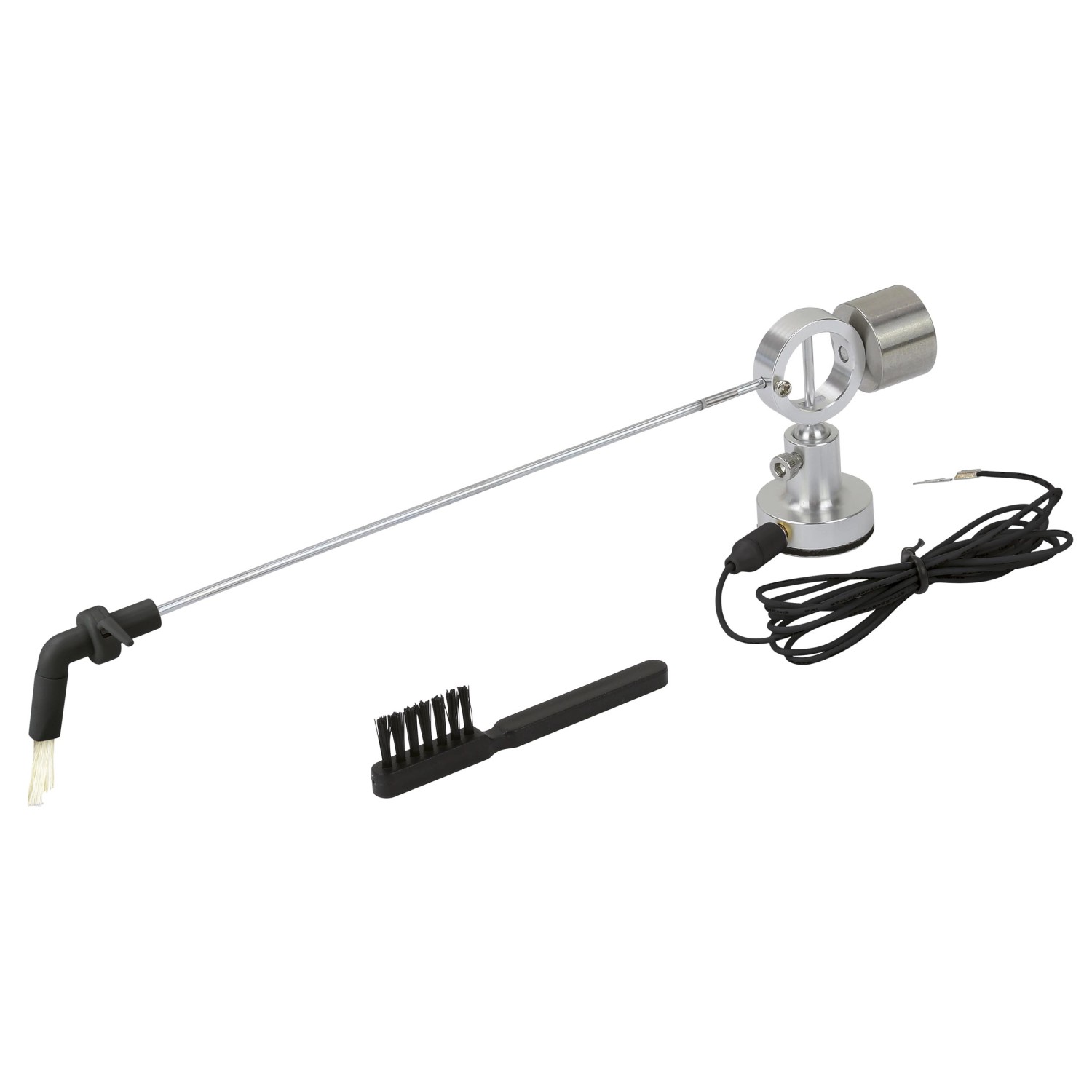 Dynavox Plattenspieler Mitlaufbesen Ziegenhaar mit Nadelbürste