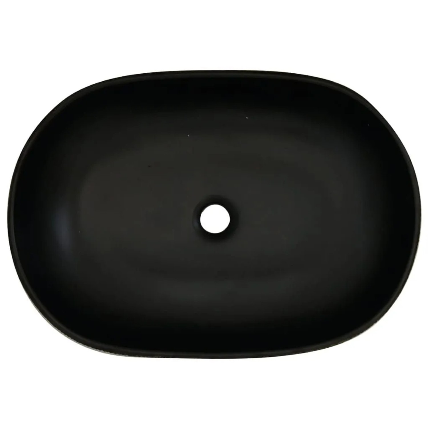 vidaXL Aufsatzwaschbecken schwarz, oval, Keramik, 59x40 cm. Handgefertigt für modernes Badezimmerdesign.