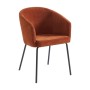 Vente-unique Essgruppe Komoni Schwarz Weiß 220 cm 120 cm_5
