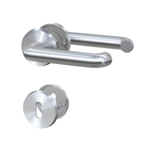 Basi Rosettengarnitur ZB 3100 Edelstahl U-Form Buntbart für Zimmertüren