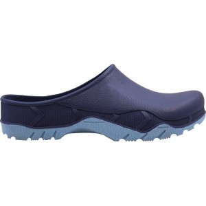 Blau-hellblaue Gartenclogs, Größe 41/42, ideal für Gartenarbeit und Freizeit.