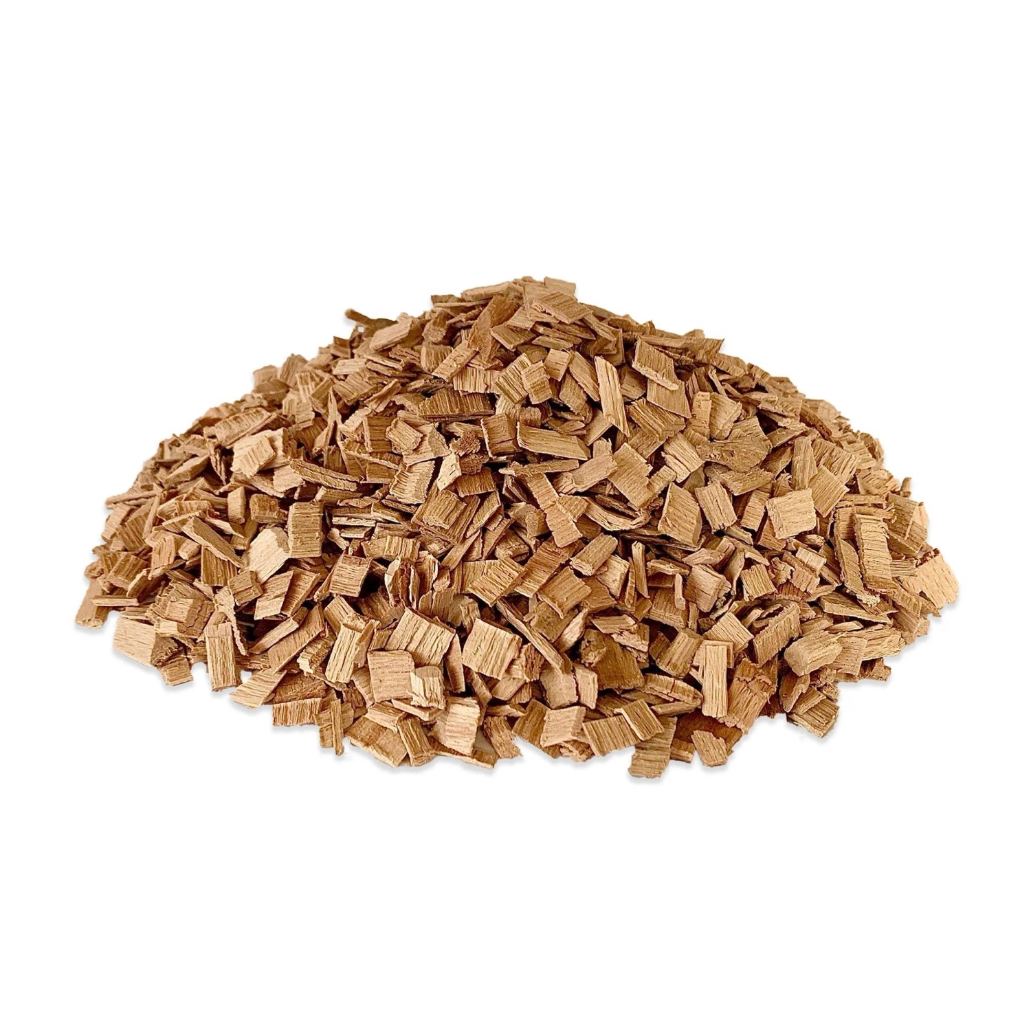 Haufen heller Buchenholz Räucherchips (6-12 mm) für Grill und Smoker. Für intensives Raucharoma.
