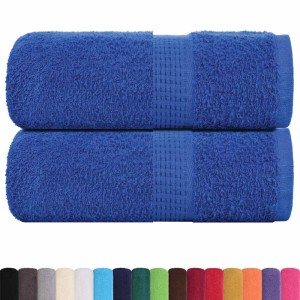 vidaXL Waschhandtücher 2 Stück FROGN Blau 30x30 cm 100% Baumwolle 136704