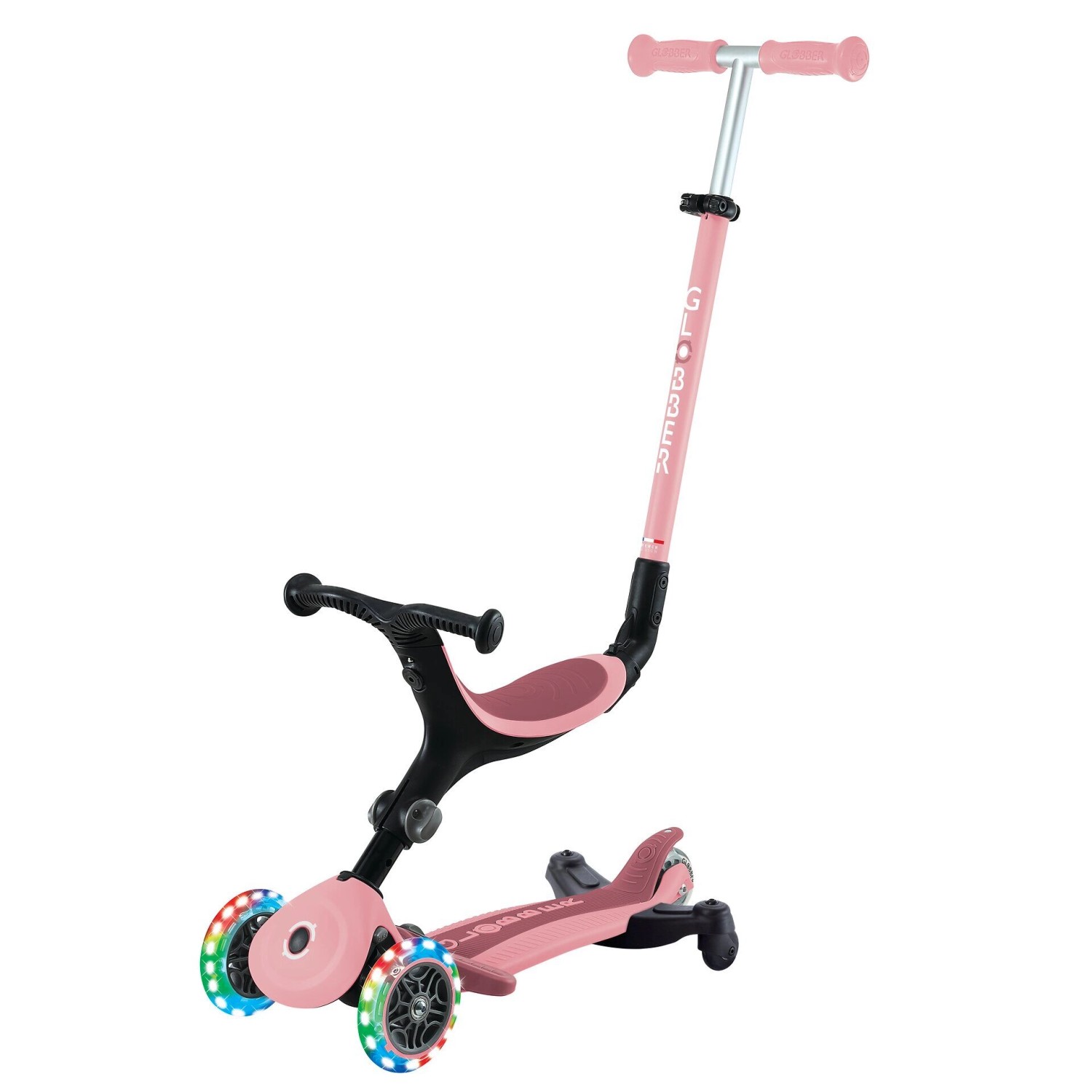 Globber Go-Up Active Lights 360 3 in 1 Aufsitzrad Laufrad und Scooter 120/8 günstig online kaufen