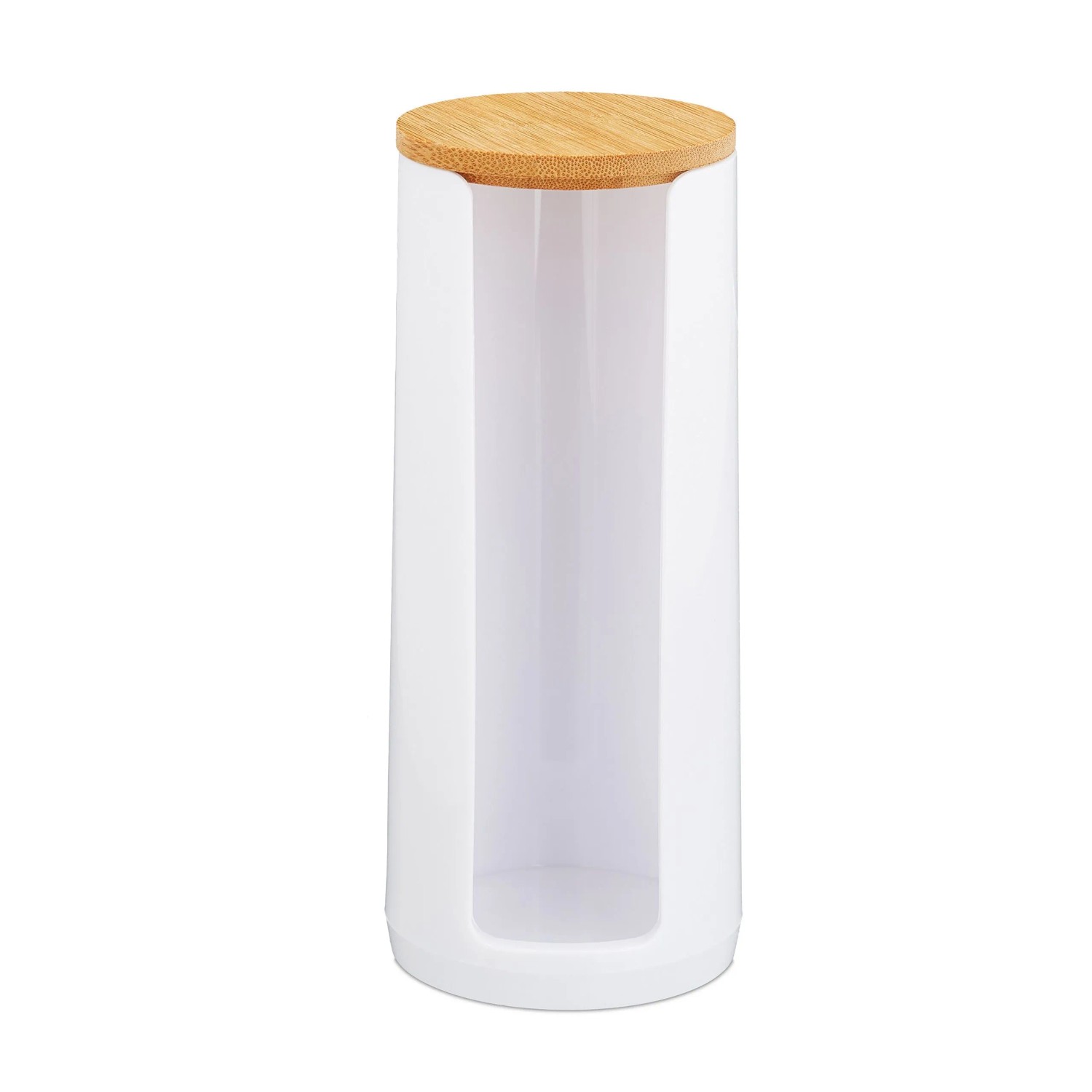 Relaxdays Wattepadspender Acryl Farbmix 2er Set Abnehmbar 17,5 cm x 7,5 cm