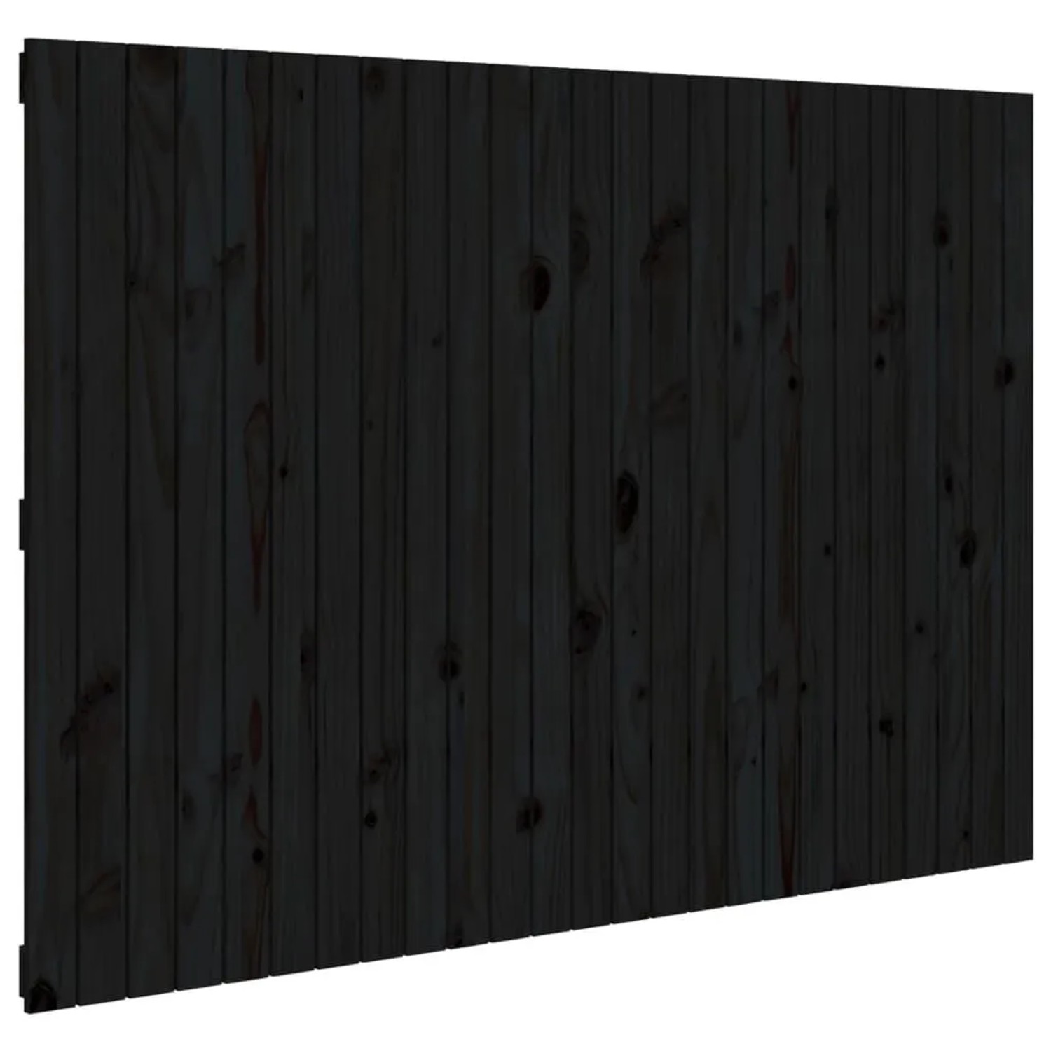 vidaXL Wand-Kopfteil Schwarz 159,5x3x110 cm Massivholz Kiefer 824952