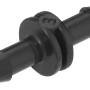 Schwarzer Verbinder für Geka Drip Set Bewässerungssystem, Micro-Drip-Systeme.