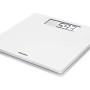 Weiße Leifheit Digital Personenwaage Style Sense Safe 100 mit LCD-Anzeige, 31x31 cm.