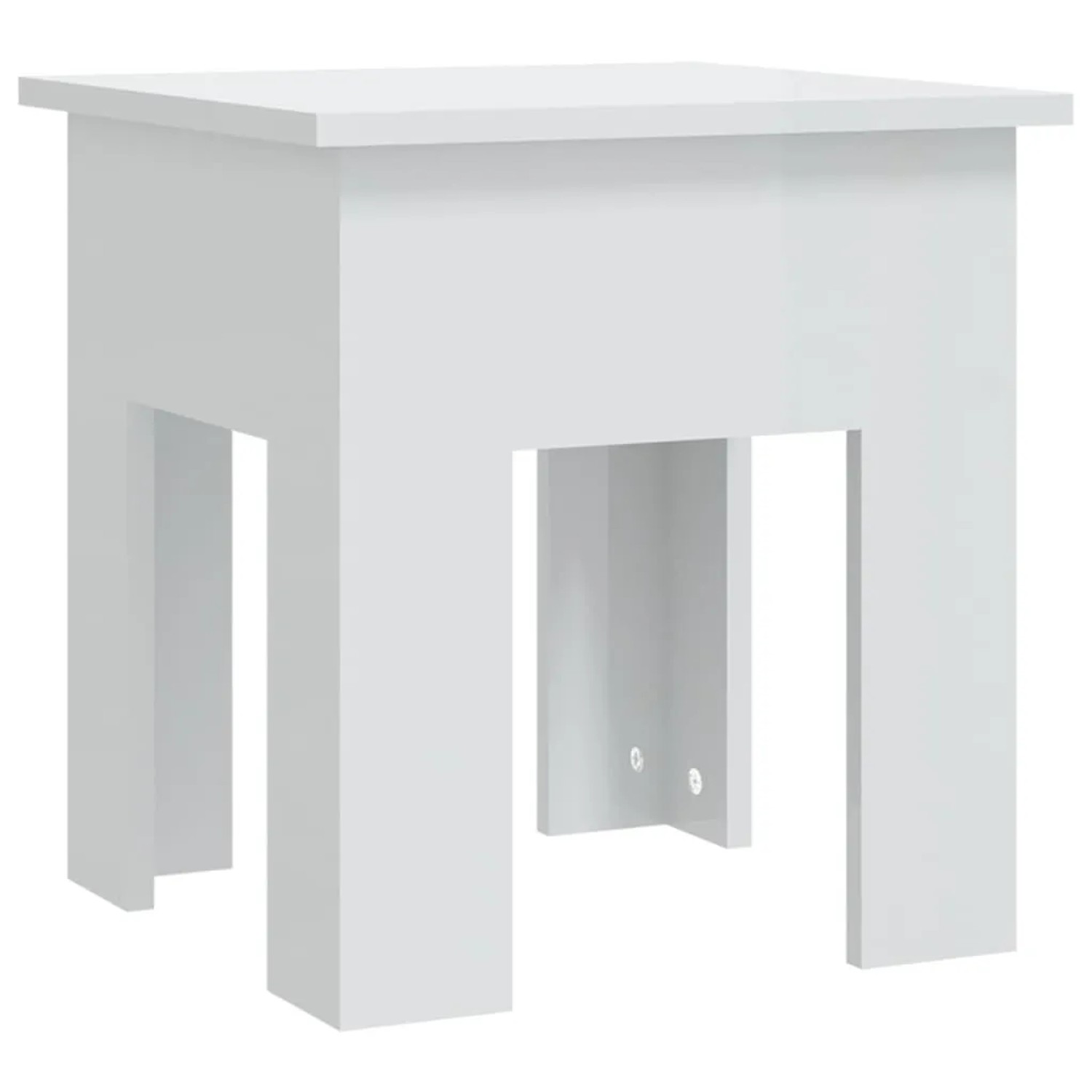 vidaXL Couchtisch Hochglanz-Weiß 40x40x42 cm Holzwerkstoff 810250