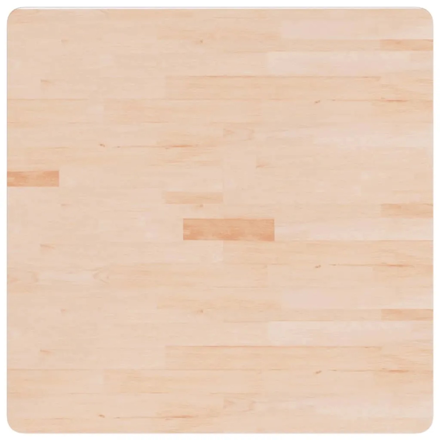 vidaXL Tischplatte Quadratisch 80x80x4 cm Eichenholz Unbehandelt