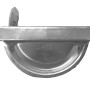 Rinnenendstück RG 100 links, gebördelt, aus Aluminium in Natur für die Metall-Dachrinne.