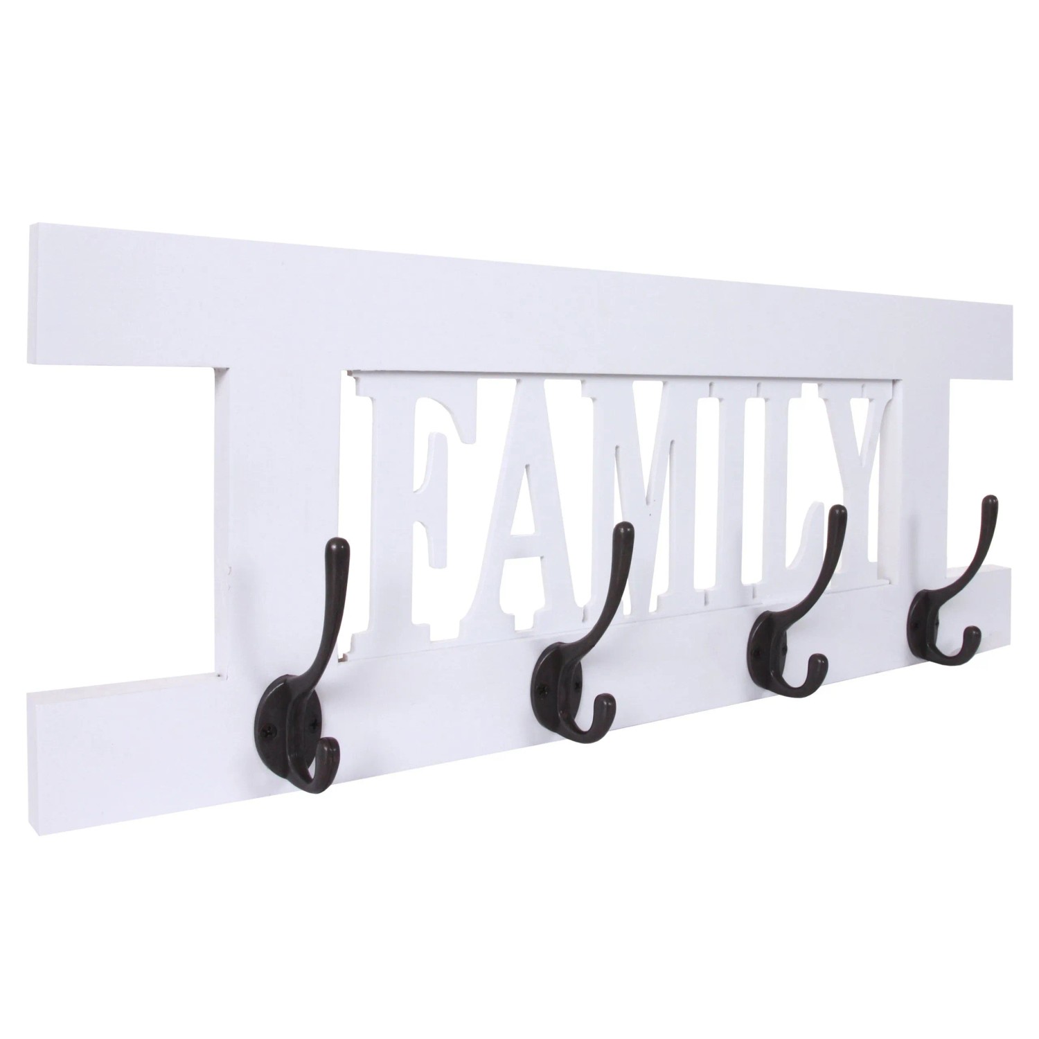 MCW Wandgarderobe C60 Family Shabby-Look Weiß Lackiert