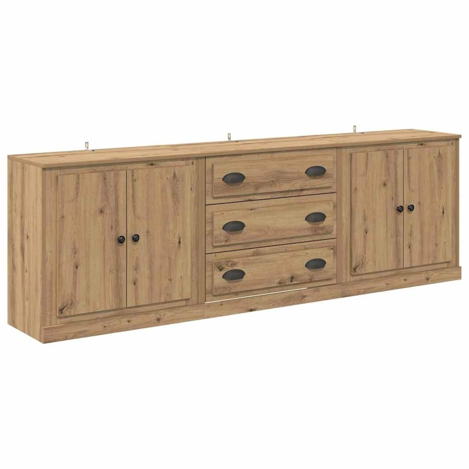 vidaXL Sideboards 3-Tlg Altholz 210 x 35,5 x 67,5 cm Holzwerkstoff 3402647 günstig online kaufen