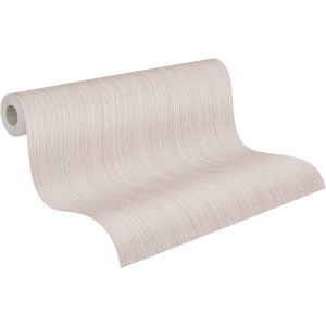 A.S. Création Vliestapete Uni in Rosa Beige, Rollenansicht der Dekortapete.