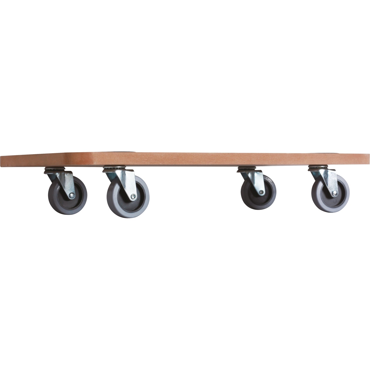 Transportbrett aus MDF mit 4 Rollen, 57,5x29x9,5cm, max. 200kg Tragkraft. Ideal für Umzüge.