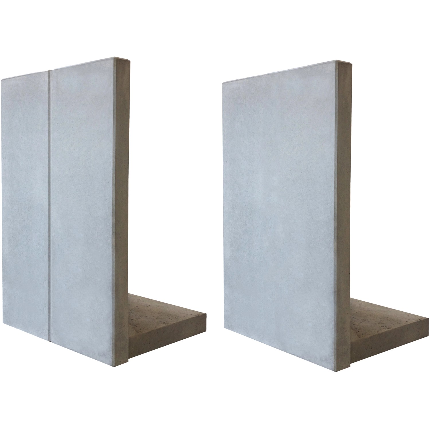 Mauerscheibe Bewehrt Betonglatt Grau 155 cm x 100 cm x 90 cm